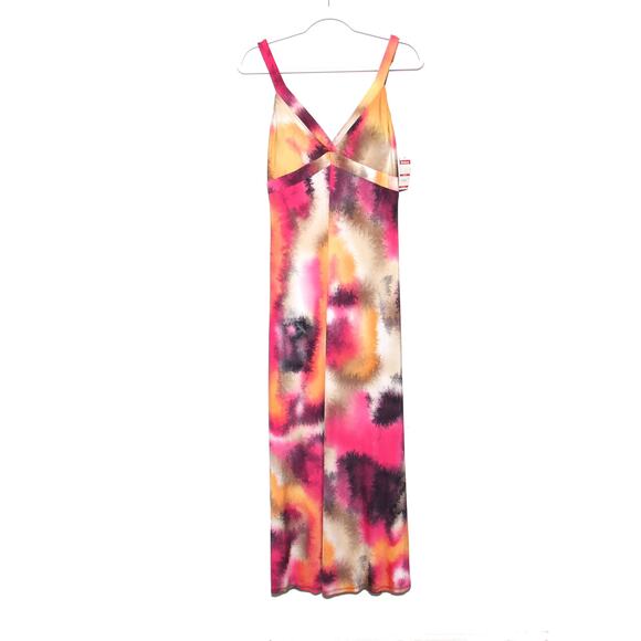 Vintage Sharon Max Abstract Print Maxi Dress Size M NWT - Picture 2 of 6